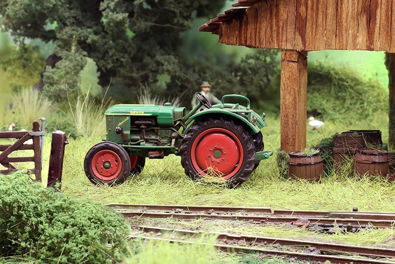 Modelspoor traktor